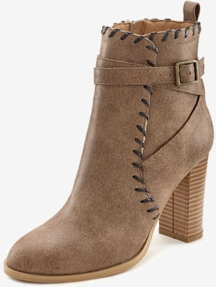 Bottines talon bottier confortable - LASCANA - Coloris Chamois