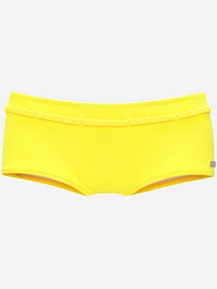 Bikini mini-short ceinture fantaisie tressée - Buffalo - Jaune