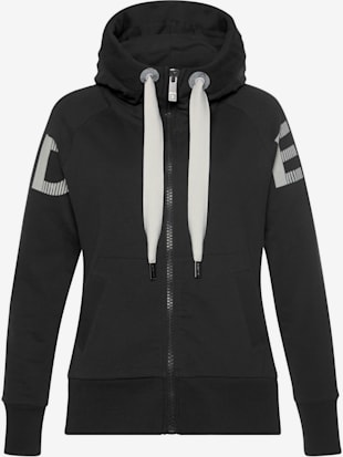 Veste sweat grande capuche avec coulisse - Elbsand - Anthracite