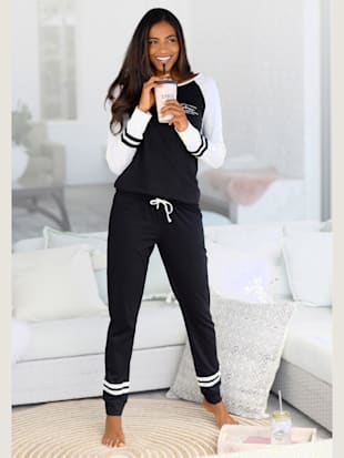 pyjama sportif - arizona - noir-écru