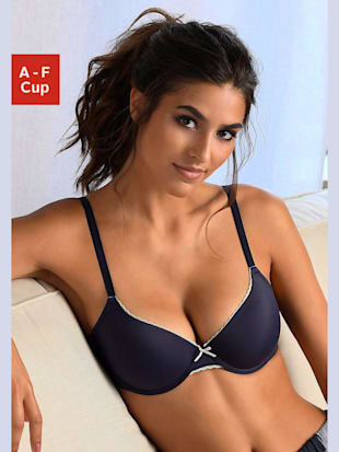 Soutien-gorge à coques avec armatures pour un maintien optimal - LASCANA - Bleu Fumée