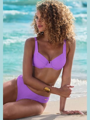 haut de maillot de bain à armatures matière structurée aux couleurs tendances - sunseeker - lilas