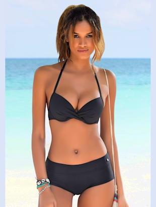 bikini mini-short uni tendance - s.oliver - noir