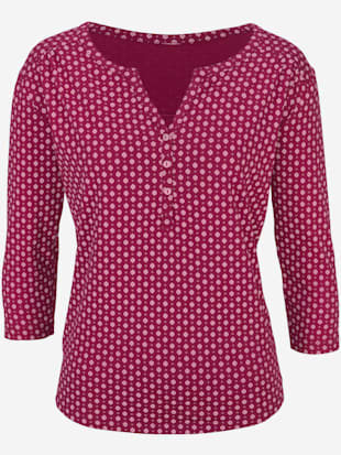 T-shirt à manches 3/4 t-shirt lascana à imprimé tendance - LASCANA - Mûre