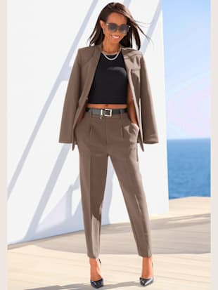 Pantalon tailleur femme élégant - LASCANA - Kaki