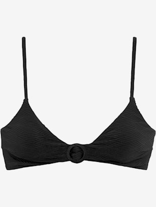 Haut de bikini triangle anneau décoratif tendance - Sunseeker - Noir