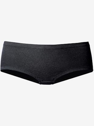 hipster panty tendance en qualité coton agréablement douce - lascana - noir