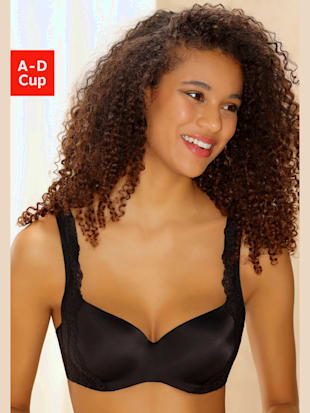 Soutien-gorge à coques avec armatures invisibles - Nuance - Noir