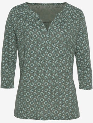 T-shirt à manches 3/4 lot de 2 t-shirts lascana - LASCANA - Vert, Bleu