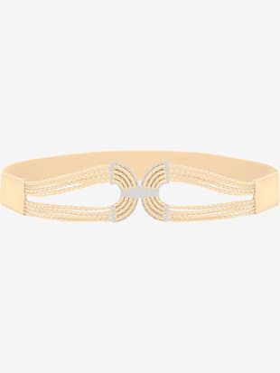 Ceinture+avec+boucle+decorative+à+crochets+avec+details+couleur+or+-+LASCANA+-+creme
