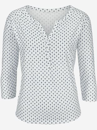 T-shirt à manches 3/4 t-shirt lascana à imprimé tendance- LASCANA - Offwhite