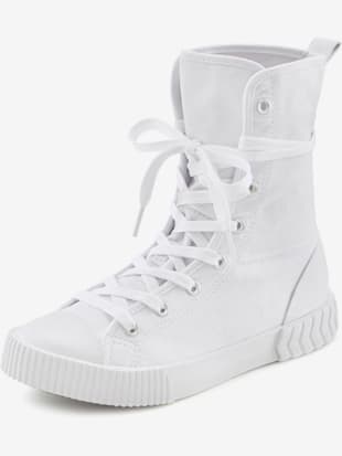 Bottines laçage tendance - LASCANA - Blanc