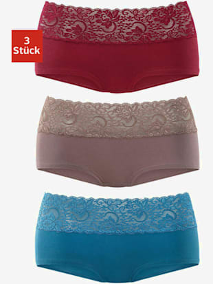 Panty lot de 3 panties vivance - vivance active - Pétrole, Taupe, Bordeaux
