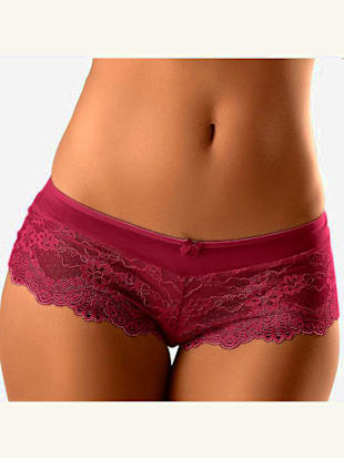 Panty féminin en dentelle délicate - LASCANA - Rouge