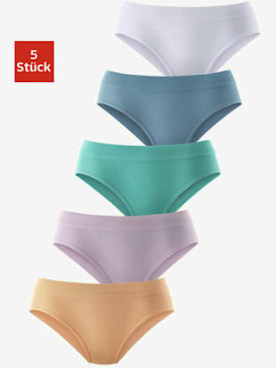 Slip gainant qualité très extensible avec bords-côtes larges - petite fleur - Pastel