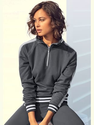 Sweater sweatshirt au design sportif - Bench. - Gris Pierre