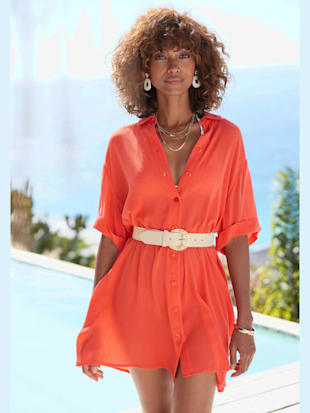 Ceinture+elastique+avec+boucle+decorative+et+details+dores+-+LASCANA+-+beige