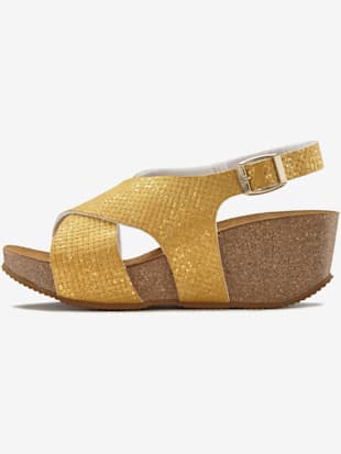 Sandales made in spain - LASCANA - Curry-jaune