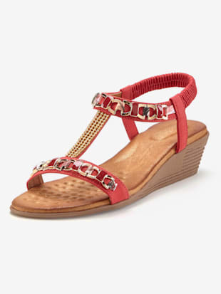 sandales brides élastiques pour un confort optimal - vivance - rouge