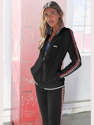 Veste sweat veste à col montant, style étudiant - Bench. - Noir