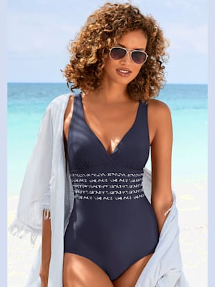 Maillot de bain détails léopard tendance - LASCANA - Marine-léopard