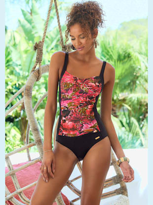 maillot de bain aspect jungle - lascana - fuchsia imprimé