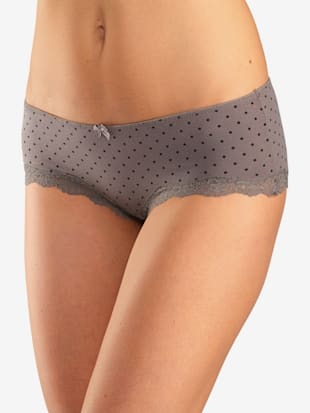 Panty lot de 3 panties lascana - LASCANA - Taupe Uni, À Pois, À Rayures