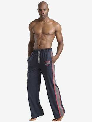 Pantalon molletonné pantalon sweat, largeur confort - H.I.S - Marine