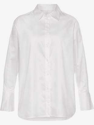 Chemisier pour femme classique avec col et patte de boutonnage - LASCANA - Blanc