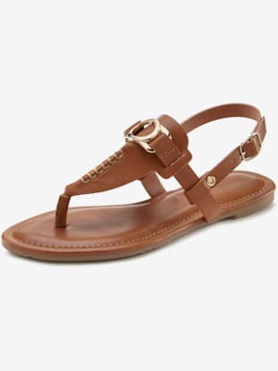 Tongs+semelle+interieure+douce+pour+un+confort+agreable+-+Vivance+-+coloris+chamois