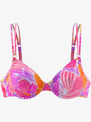 Haut de maillot de bain à armatures effet de couleur différent pour chaque pièce - Sunseeker - Viole