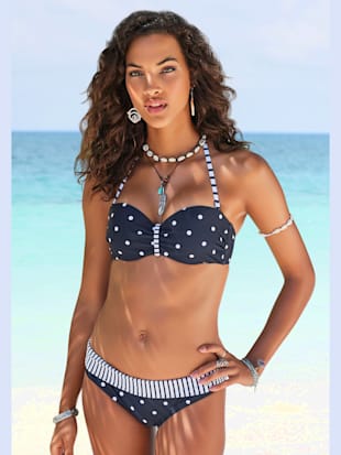 Haut de bikini bandeau à armatures motif à pois tendance - s.Oliver - Noir-blanc