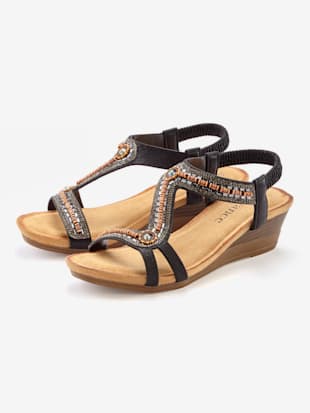 Sandales+avec+details+brillants+tendance+-+Vivance+-+noir