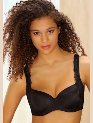 Soutien-gorge à coques avec armatures invisibles - Nuance - Noir