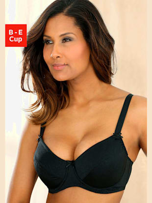 Soutien-gorge push-up à armatures et bonnets avec garnissage - Nuance - Noir