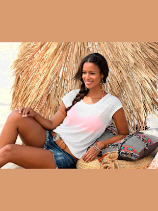 Lot de 2 t-shirts lascana - LASCANA - Noir, Blanc