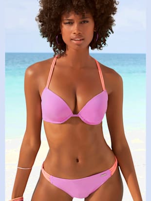 haut de bikini push-up design contrasté - venice beach - lilas