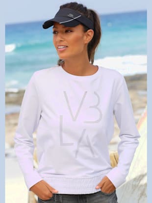 Sweat-shirt encolure ronde sportive - Venice Beach - Blanc