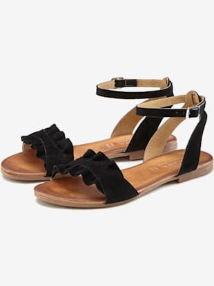 Sandales cuir de qualité - LASCANA - Noir