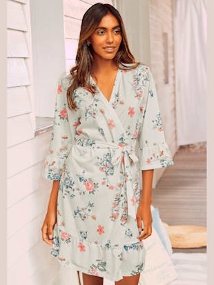 Kimono fantaisie avec volants aux ourlets - Vivance Dreams - Multicolore