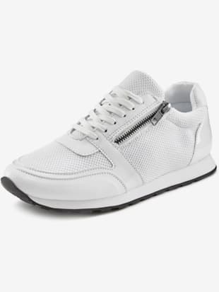 Baskets glissière latérale et lacets - LASCANA - Blanc