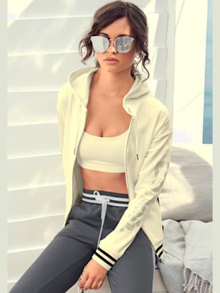 Veste à capuche au design sportif - Bench. - Jaune Clair