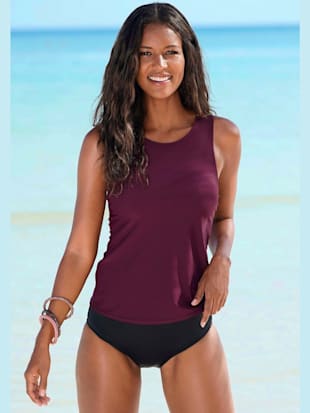 T-shirt pour la baignade coupe mode - LASCANA - Bordeaux