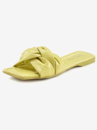 Mules en cuir doux - LASCANA - Citron Vert