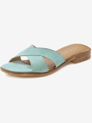 Mules cuir de qualité - LASCANA - Turquoise Clair