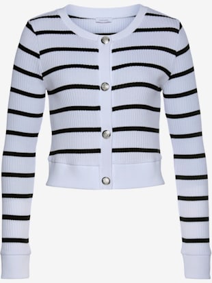 Veste légère - LASCANA - Blanc-noir À Rayures