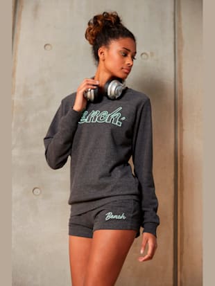 Sweatshirt avec logo imprimé - Bench. - Anthracite Chiné