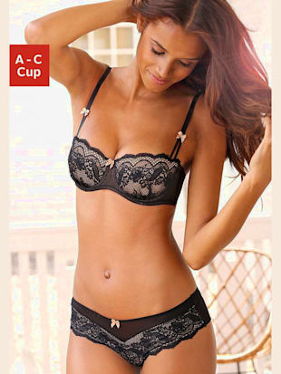 Ensemble : soutien-gorge à coques joli ensemble composé d'un soutien-gorge balconnet avec panty asso