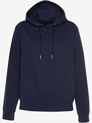 Sweatshirt à capuche à la largeur confortable - H.I.S - Marine