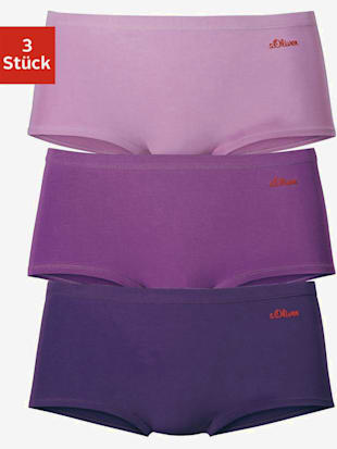 panty lot de 3 panties s.oliver - s.oliver - mûre-violet